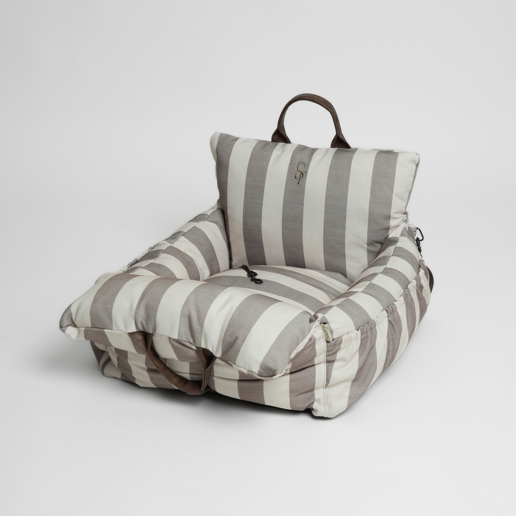 Dog Striped Car Seat
