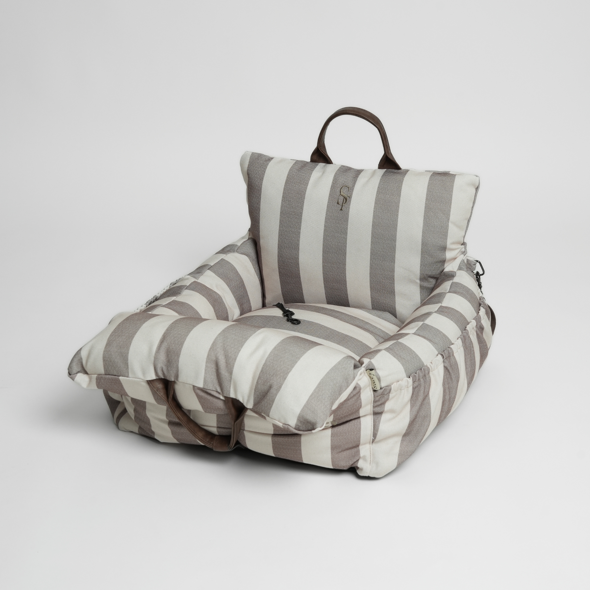 Dog Striped Car Seat