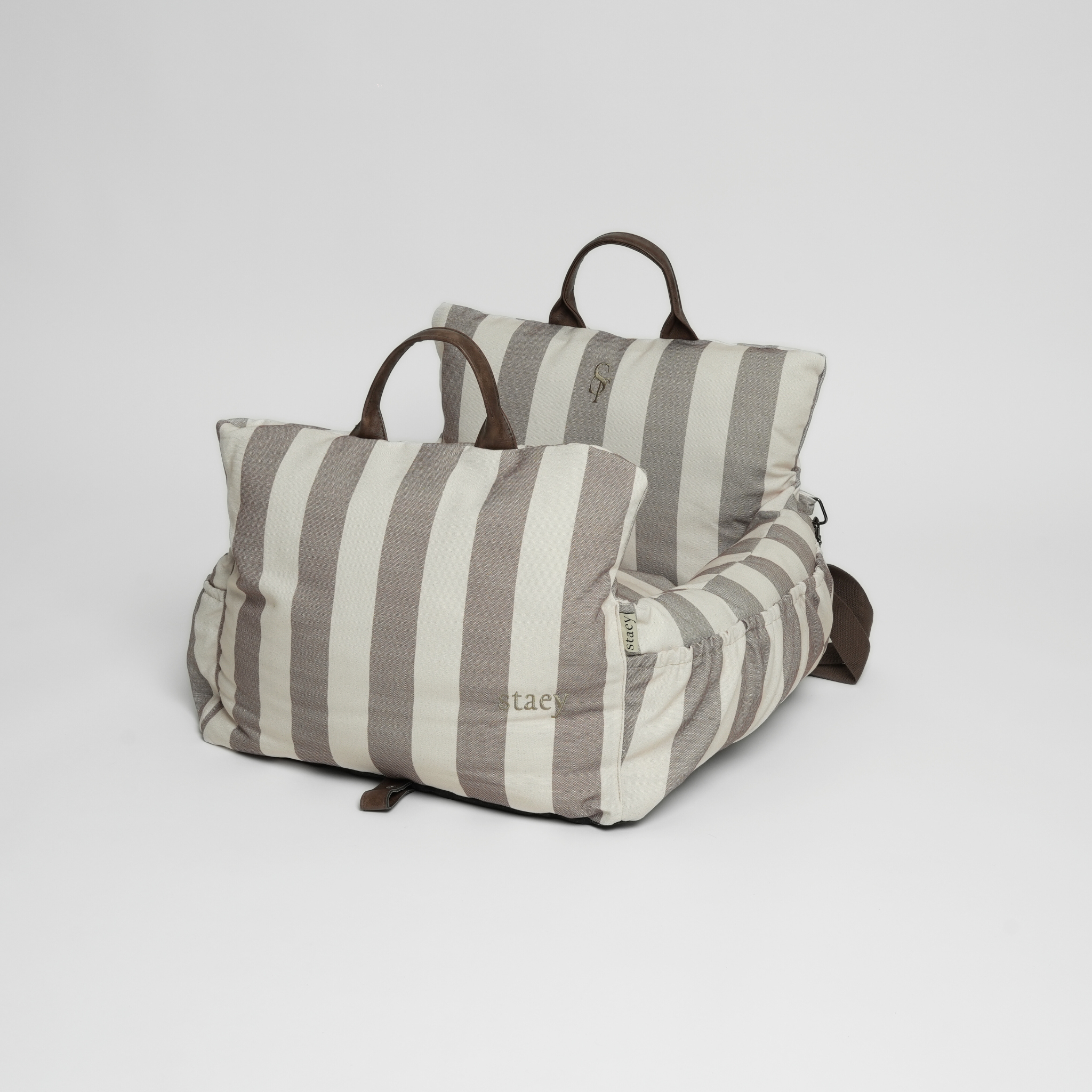 Dog Striped Car Seat